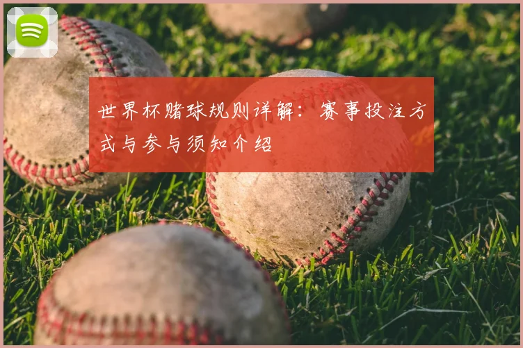 世界杯赌球规则详解:赛事投注方式与参与须知介绍