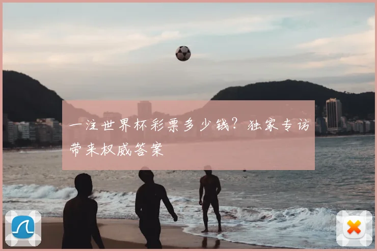 一注世界杯彩票多少钱?独家专访带来权威答案