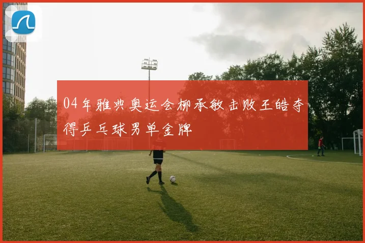 04年雅典奥运会柳承敏击败王皓夺得乒乓球男单金牌